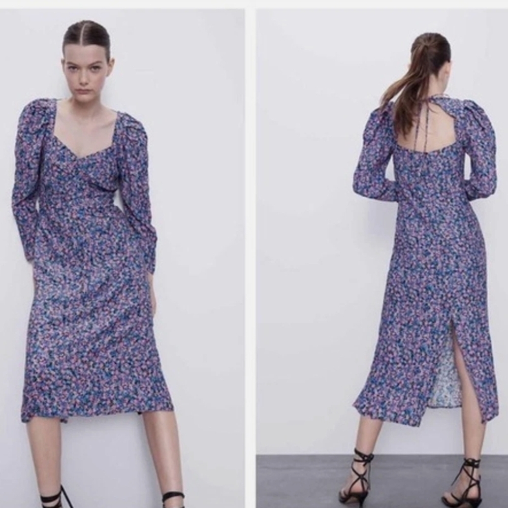 Zara Multicolor Floral Dress